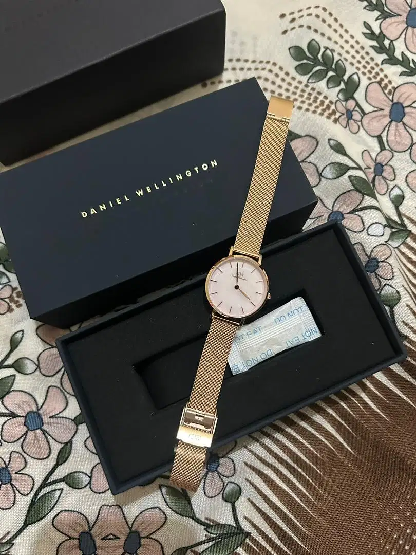 DANIEL WELLINGTON PETITE 28 MELROSE RG MOP / JAM DW SECOND BAGUS MURAH