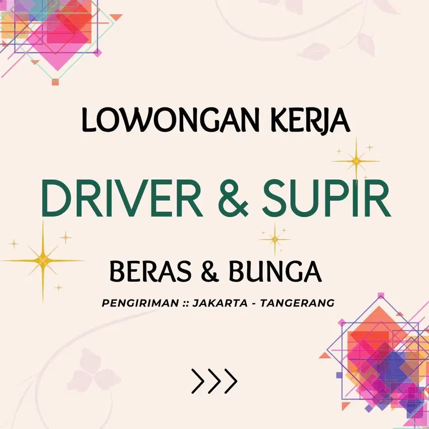 Dicari Supir berpengalaman