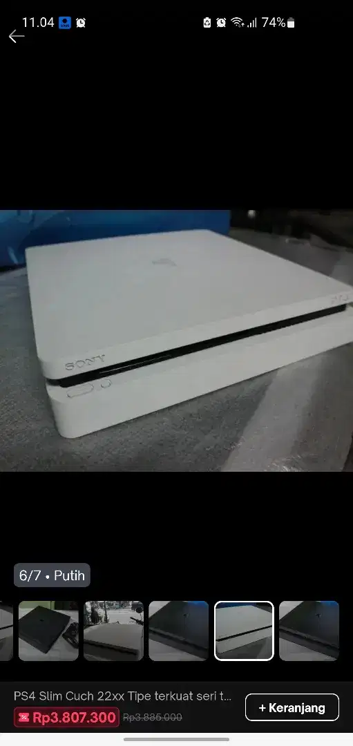 JUAL PS4 SLIM 500GB