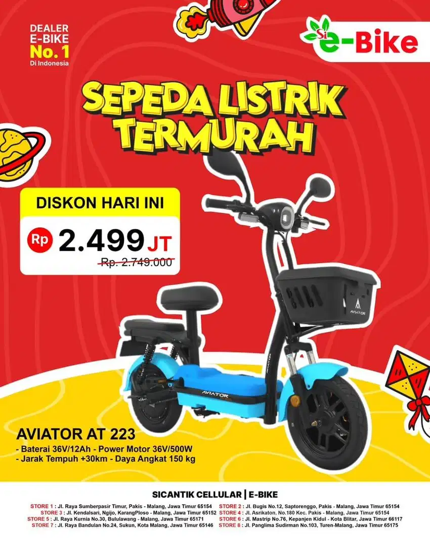 Sepeda Listrik murah