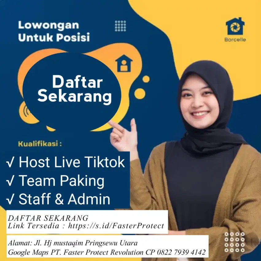 Lowongan Admin dan helper