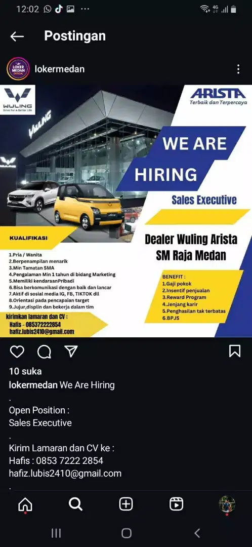 Lowongan sales mobil