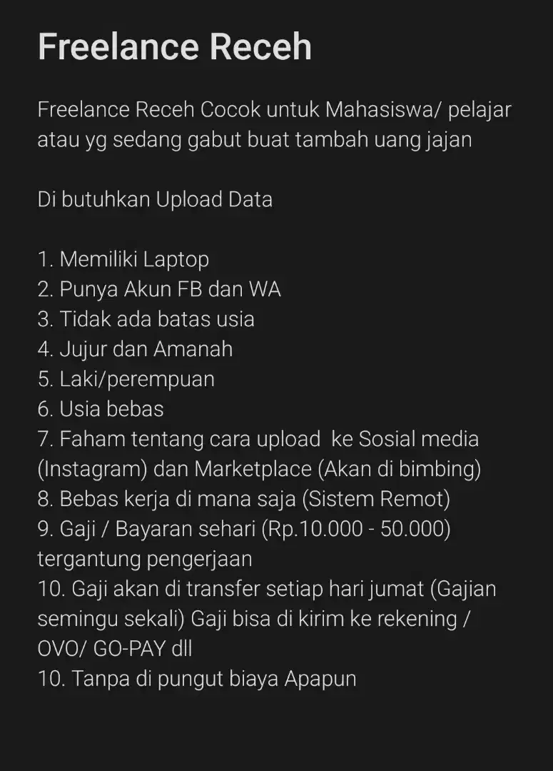 Freelance Receh