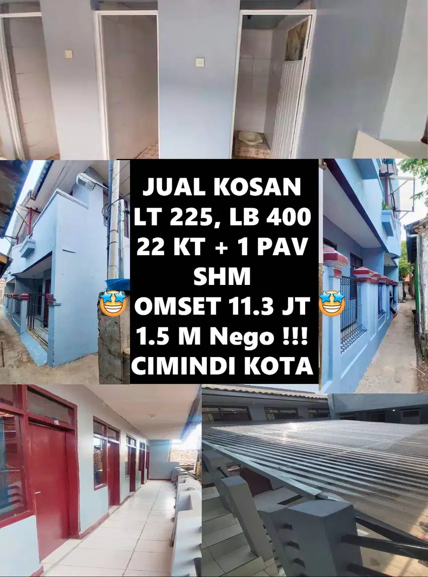 Jual Kost Kosan Murah BEBAS BANJIR !!!