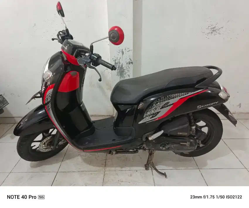 Scoopy th 2019 samping kompelik Andika hairi motor sultan Adam bjm