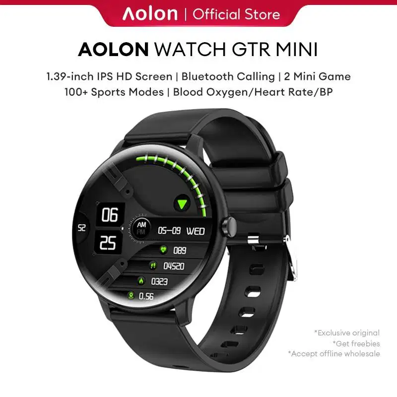 Aolon GTR Mini Smartwatch Haylou Huawei Redmi Samsung Oppo Apple Watch