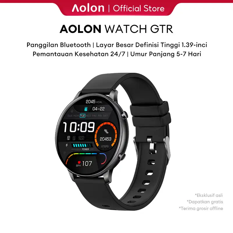 Aolon GTR Smartwatch Huawei Redmi Apple Samsung Oppo lite Watch Xiaomi