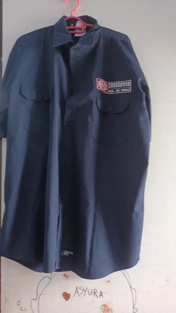 Jual kemeja crossover size XL ld 115 cm panjang 75 cm