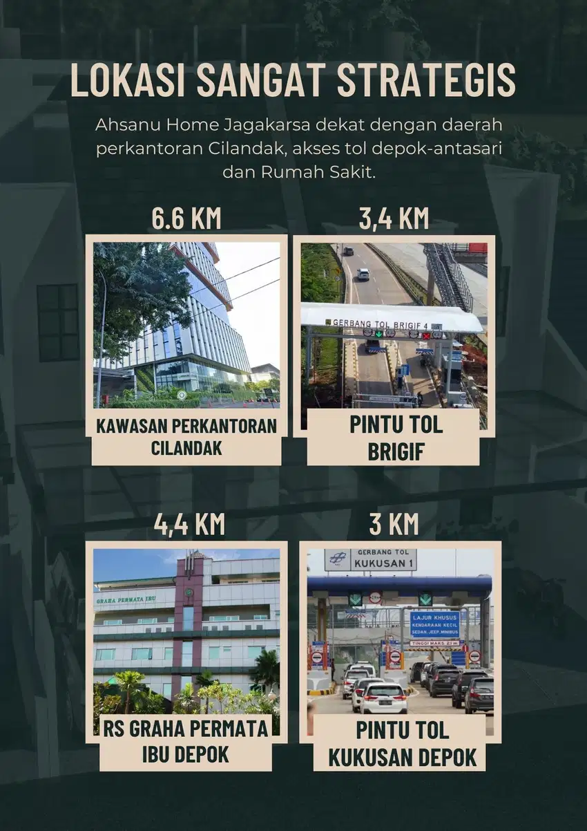 Investasi Rumah Syariah Ready Stock di Jagakarsa 1 M-an Dekat Tol