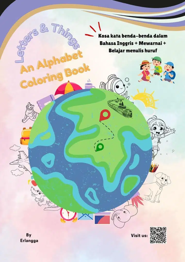 Buku Edukasi Mewarnai Bahasa Inggris