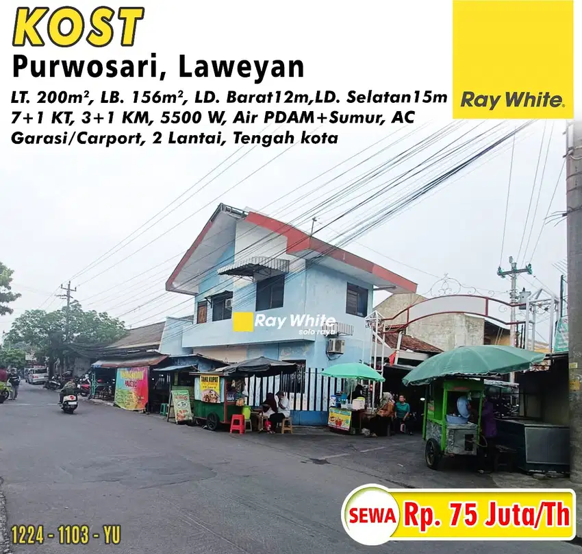 Disewakan Kost di Purwosari Laweyan