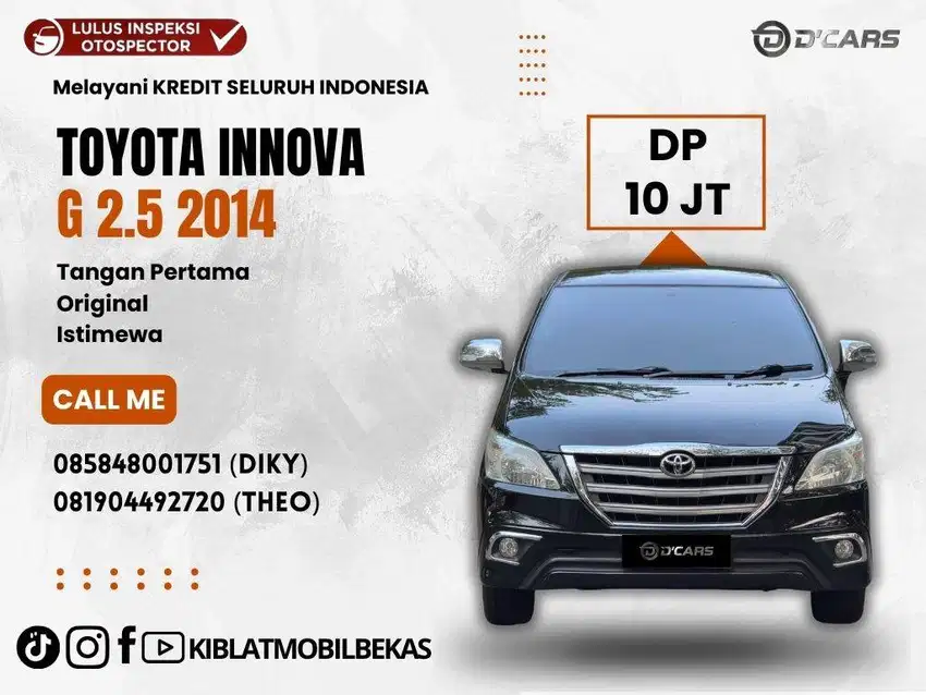 [DP:10JT] INNOVA 2.5 G 2014 AT TANGAN 1 ORIGINAL