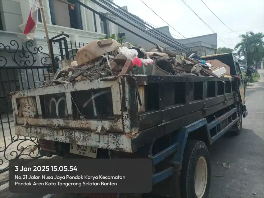 Jasa buang puing angkut sampah murah