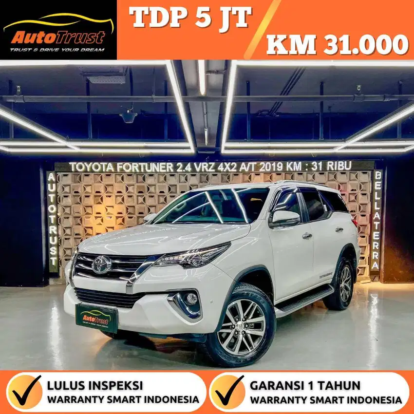 Tdp 5 Juta Toyota Fortuner 2.4 Vrz 4x2 Solar A/T Nik.2019/David