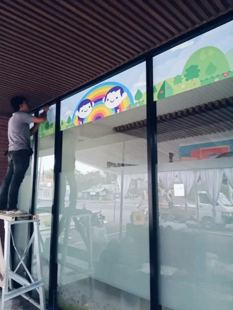 Sticker printing/sticker sandblast/kaca film