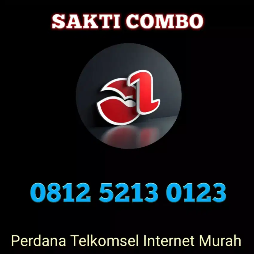 Nomor cantik pilihan Telkomsel berkualitas Sakti Combo berurutan 0123