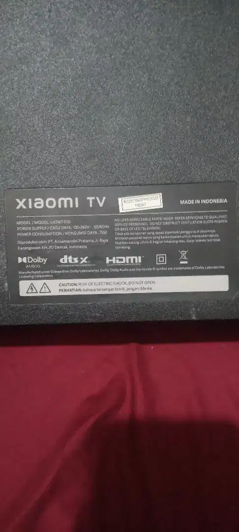 Tv android xiaomi uk 43 inchi