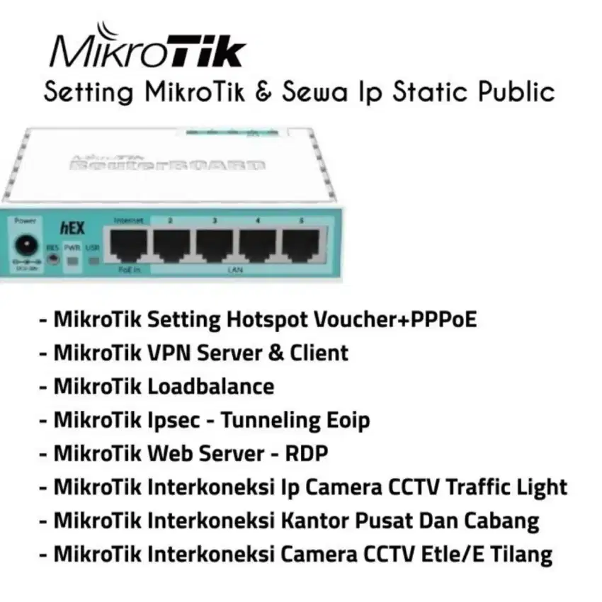 Mikrotik Router setup jaringan intranet maupun interkoneksi