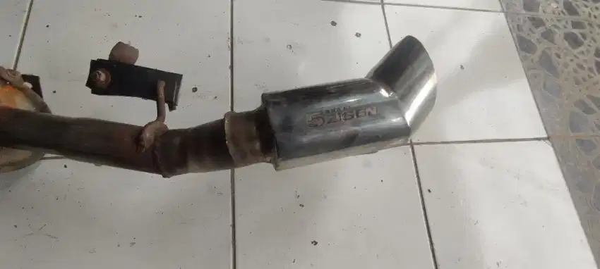 Knalpot racing 5 zigen 2 corong (tabung)