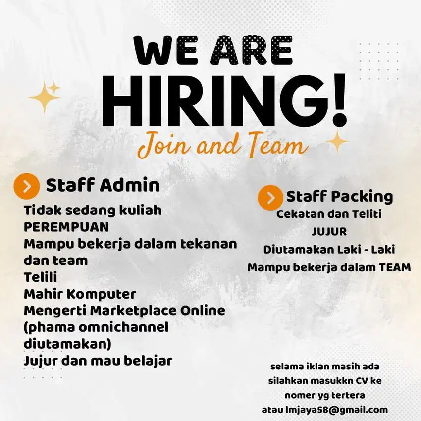 STAFF ADMIN DAN STAFF PACKING