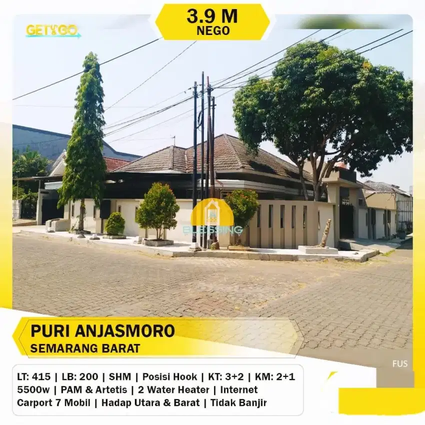 Murah dijual rumah mewah puri anjasmoro semarang barat