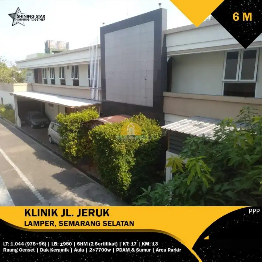Murah dijual cepat usaha klinik di semarang selatan jeruk lampertengah