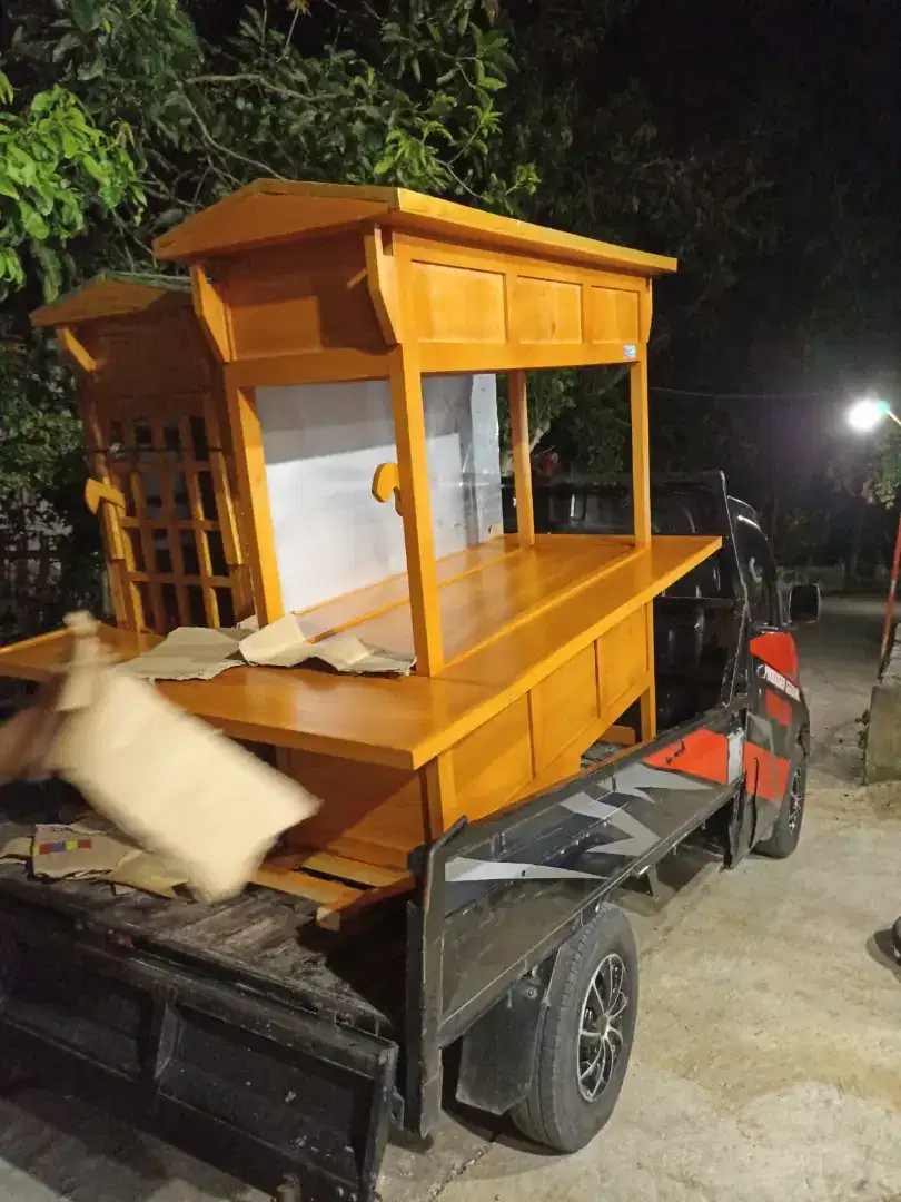 Gerobak Angkringan Bakso Mie Ayam PeceL Bubur Sate Martabak Ronde dlL