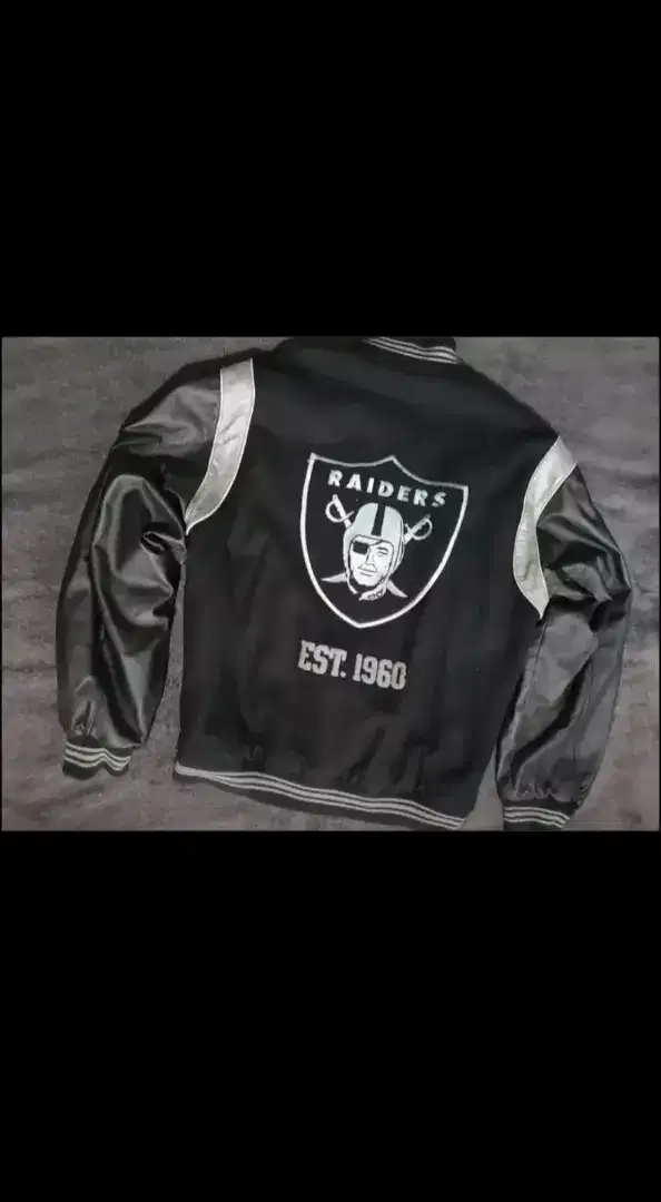 Authentic jaket NFL Raiders size XL reveraible