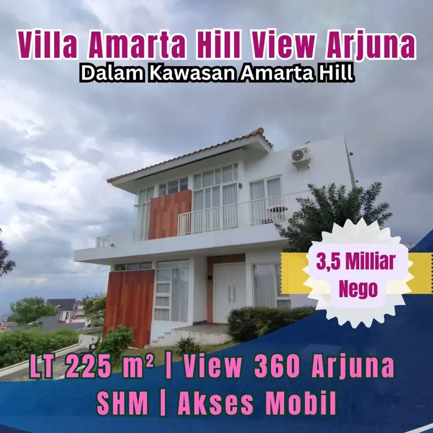 Dijual Villa Premium Area Hotel Dengan View Full Pegunungan Kota Batu