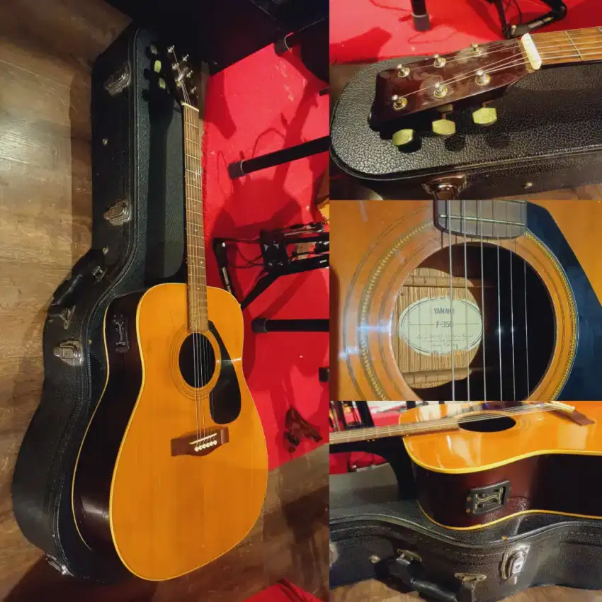 Gitar Akustik Elektrik Yamaha Vintage F-350 Tahun 90an Material Kokoh