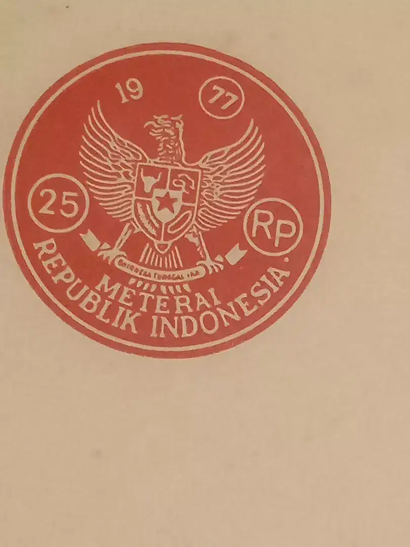 Kertas segel original th.1977