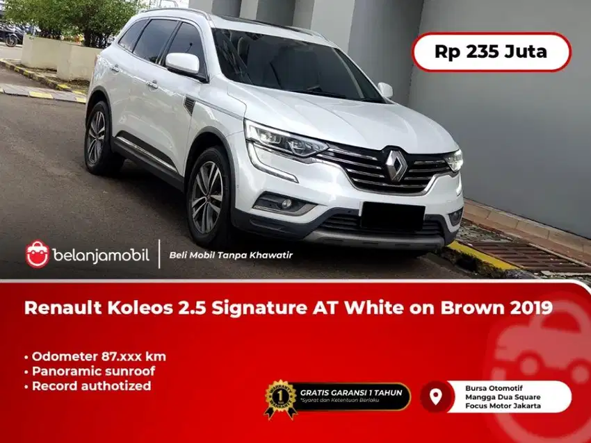 [PANORAMIC SUNROOF] Renault Koleos 2.5 Signature AT White 2019/2020