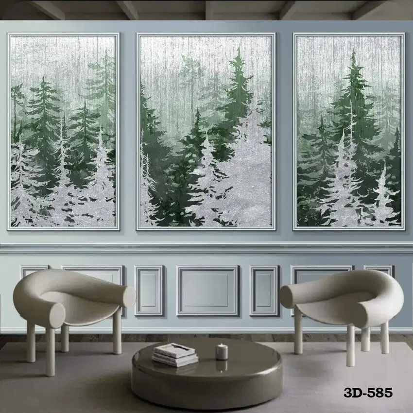 Wallpaper Dinding 3D Custom Desain Korden Gorden Vitrase