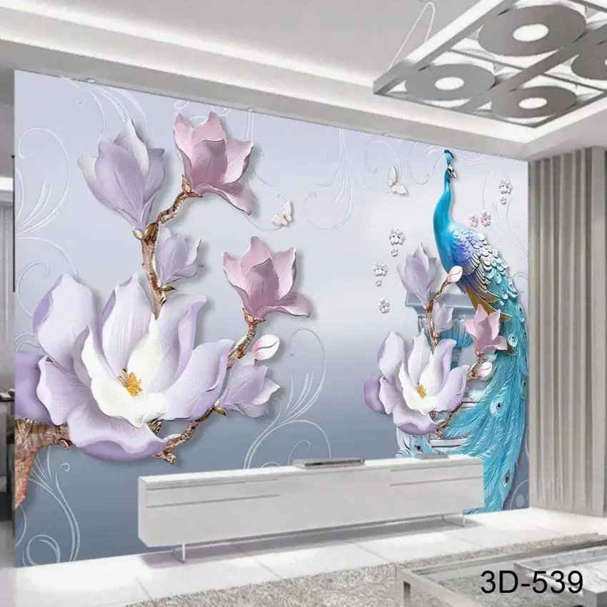 Wallpaper Dinding 3D Custom Desain Korden Gorden Vitrase