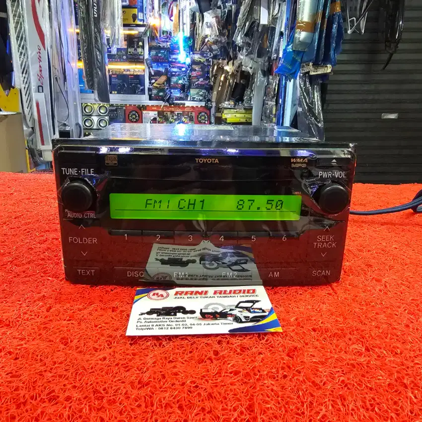 Head Unit TOYOTA INNOVA 2005-2009 CD Kaset Radio FM AM Orisinil