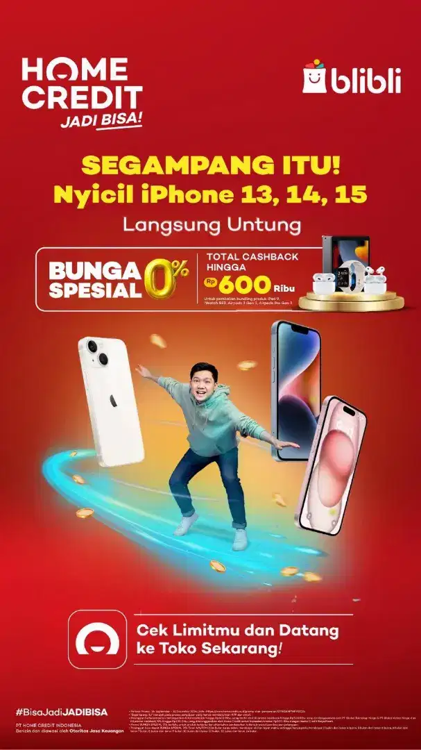 Segampang itu cicilan iPhone 14 new bunga 0%