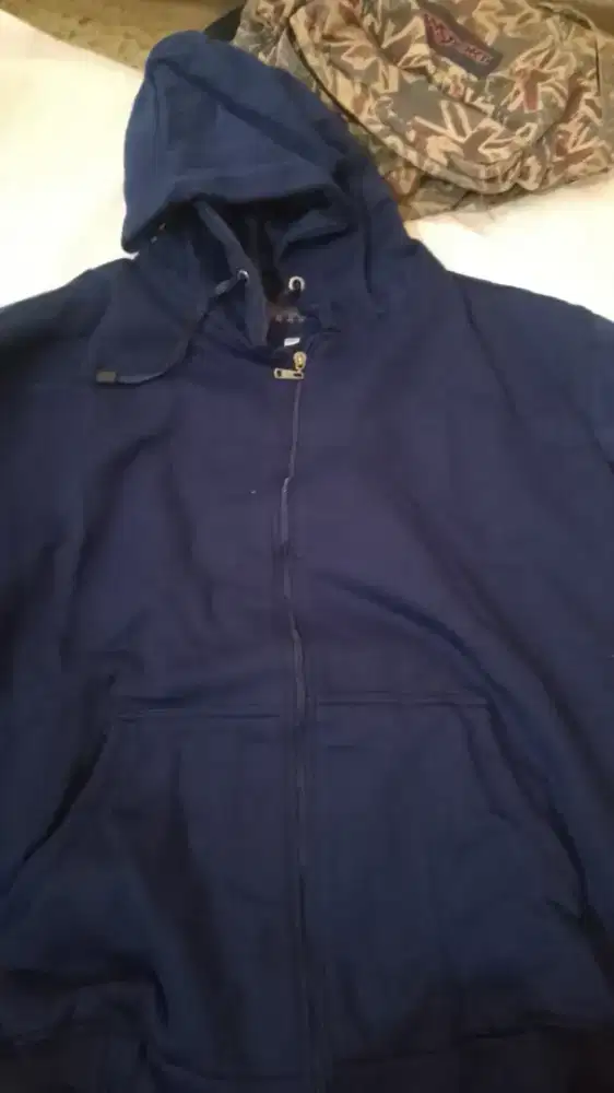 jaket sweater hoody navy polos