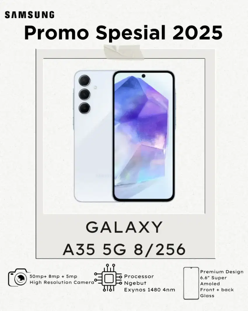 SAMSUNG GALAXY A35 5G 16/256 TERMURAH