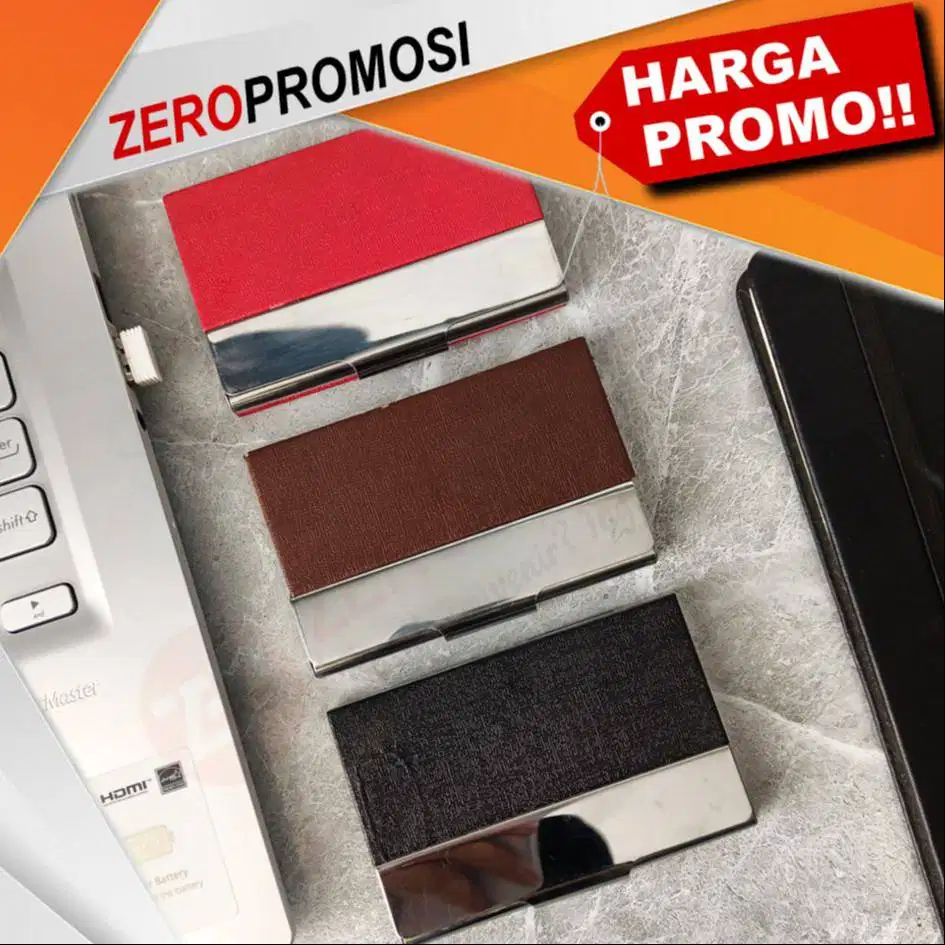 Kotak Kartu Nama Stainless KN-04 Custom