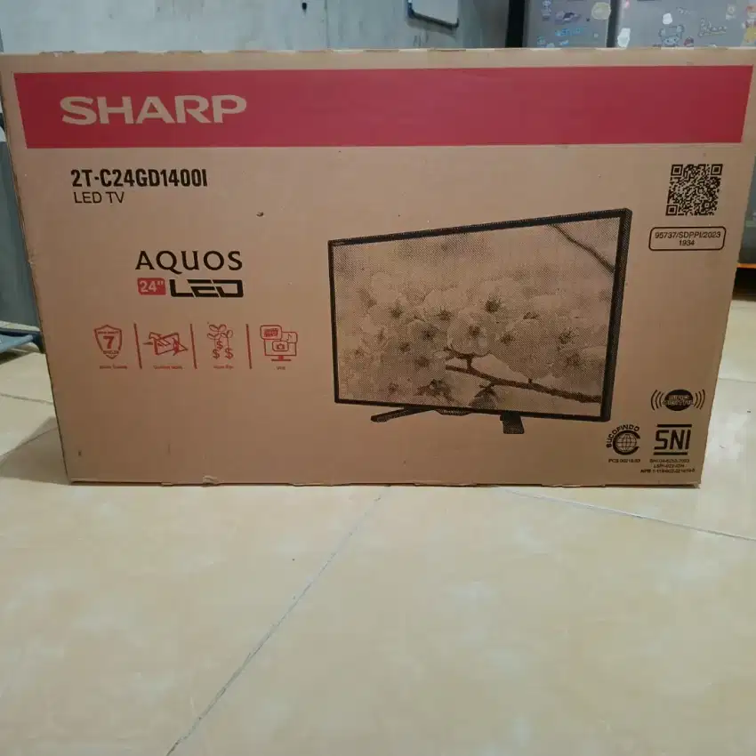 BUKAN BEKAS LED SHARP 24 INCH 24GD1400I DIGITAL TV UNIT BARU