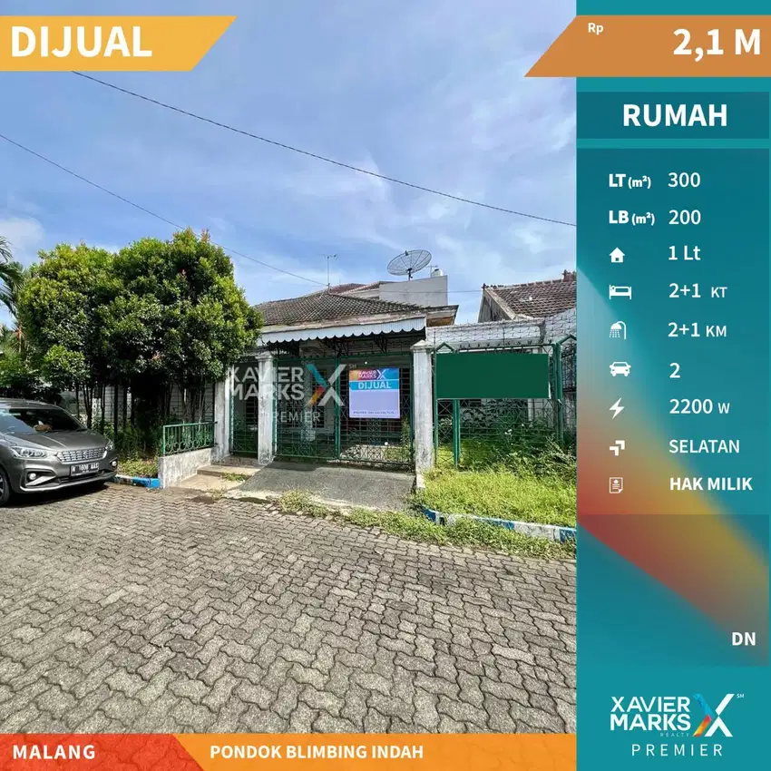 Dijual Rumah Strategis di Cluster Terdepan PBI Araya Blimbing Malang