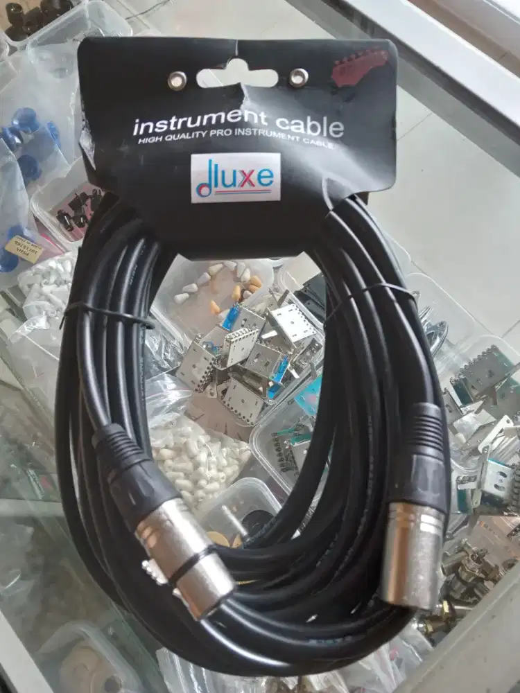 kabel mic to mixer canon to canon xlr male female 3 pin jack original