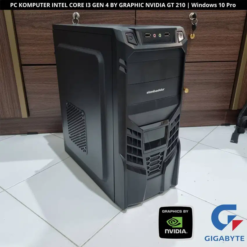 PC CORE I3 GEN 4 | NVIDIA GT  210 | RAM 6 GB DDR3L | WIN 10 PRO ORI