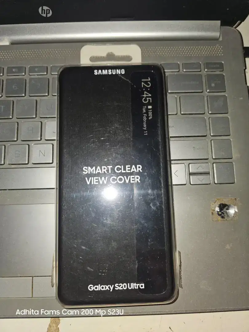 Smart View Cover Original Samsung S20 Ultra Black Kondisi 98%