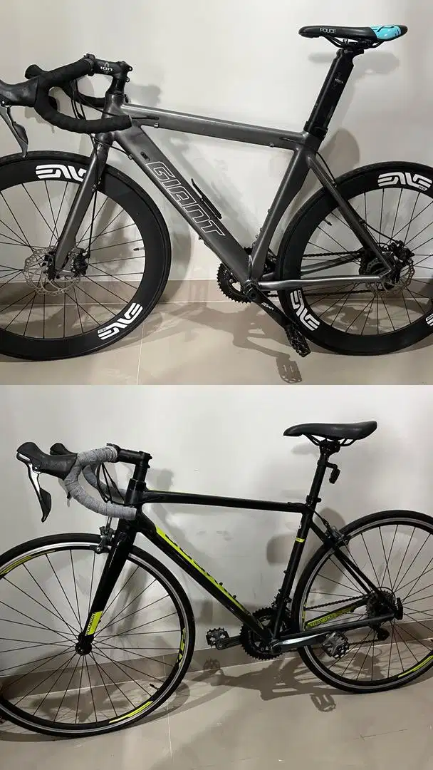 Jual murah aja 2 roadbike giant dan polygon stratos s4