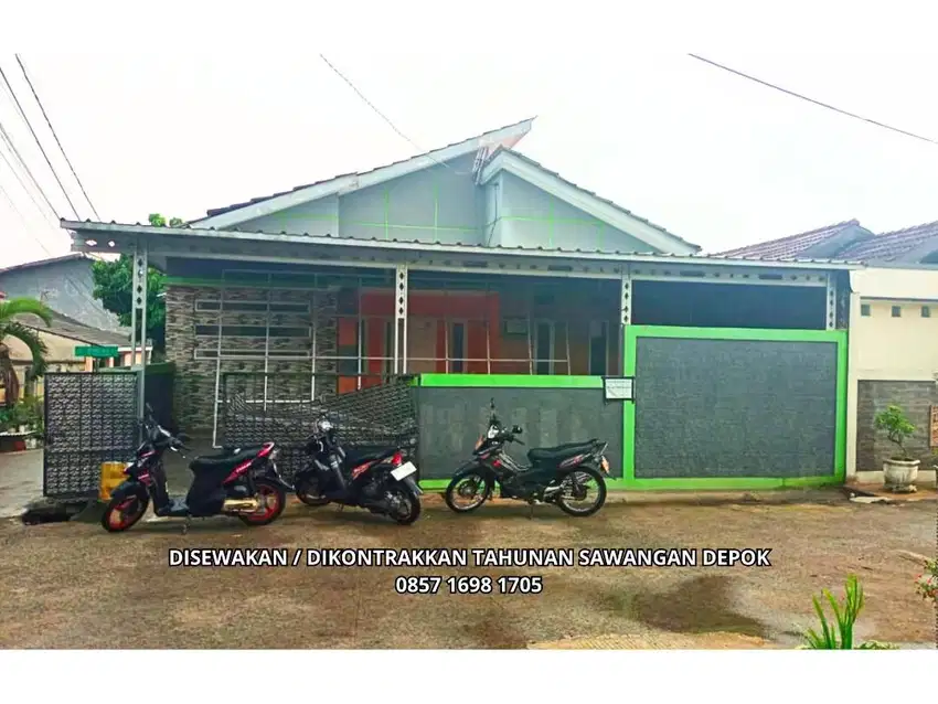 Dikontrakan / Sewa Rumah Tahunan BSI 2 Sawangan Depok Lokasi Strategis