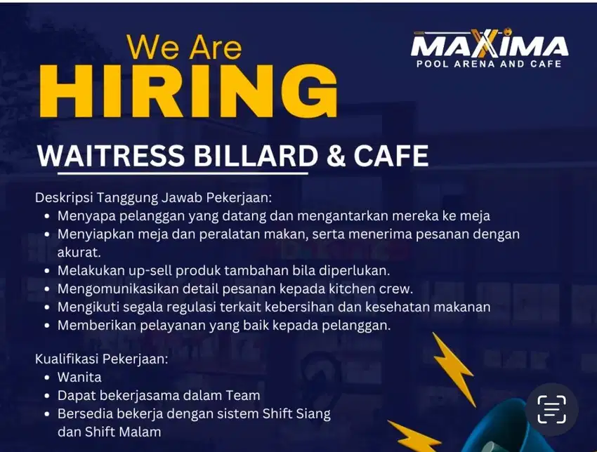 Lowongan Waitress Permata Hijau