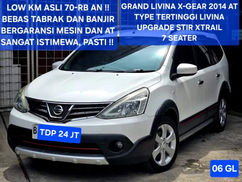 Nissan Grand Livina 2014 Xgear X-Gear AT model 2013 SV XV 2012 HWS