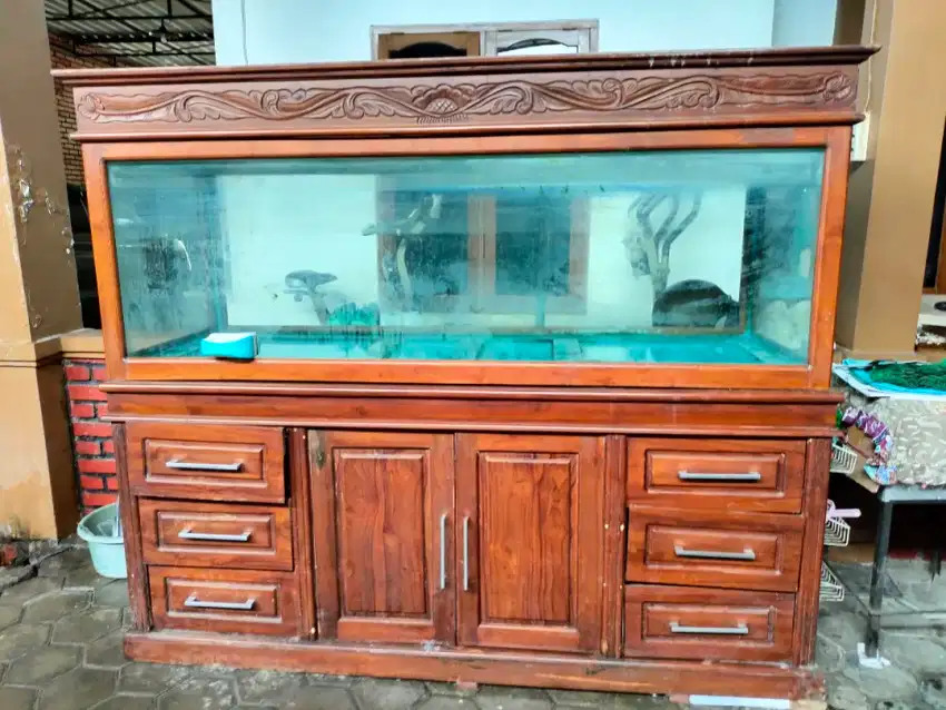 Dijual Aquarium Jati bekas, nego