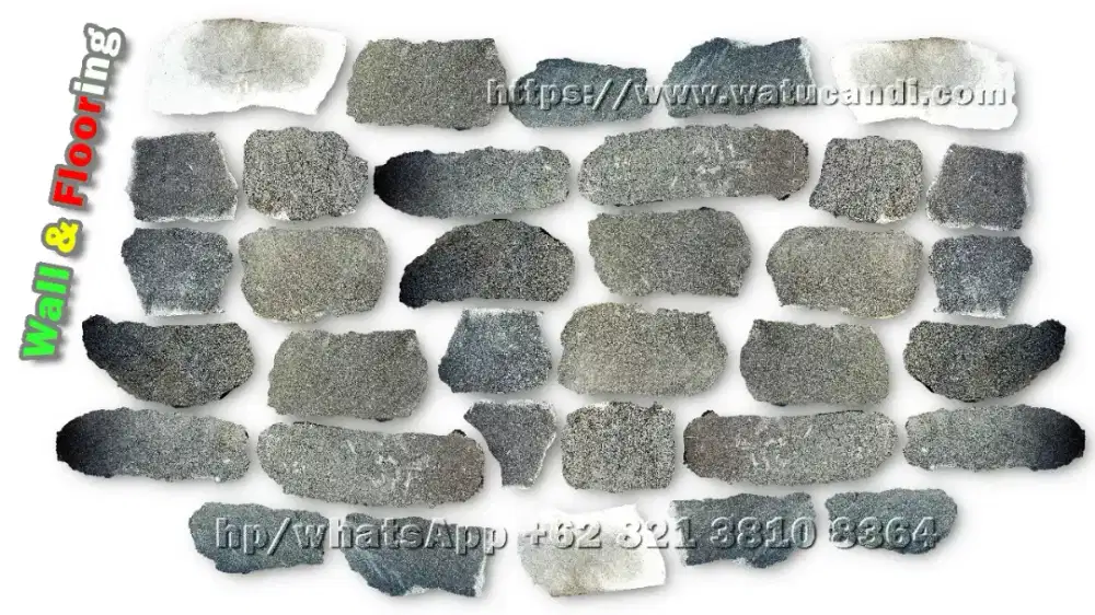 Lava Riverstone flooring  batu alam candi